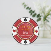 Invitation Fête d'anniversaire du casino de Las Vegas (Debout devant)