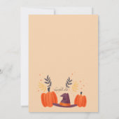 Invitation Fête d'anniversaire du chat noir (Dos)