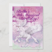 Invitation Fête d'anniversaire du château de Imaginaire Unico (Devant)