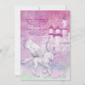 Invitation Fête d'anniversaire du château de Imaginaire Unico (Dos)