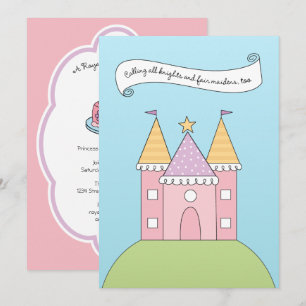 Invitation Fête d'anniversaire du Château de la Princesse Ros