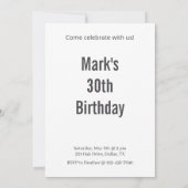 Invitation Fête d'anniversaire du chien mignon (Dos)