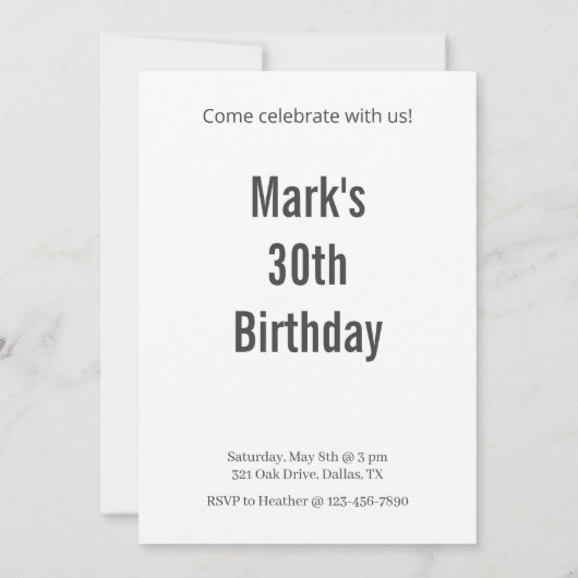 Invitation Fête d'anniversaire du chien mignon (Dos)