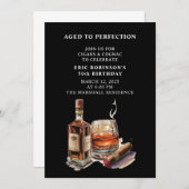 Invitation Fête d'anniversaire du cigare (Devant / Derrière)