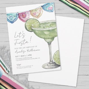Invitation Fête d'anniversaire du Cinco De Mayo à la margarit
