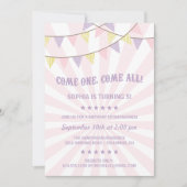 Invitation Fête d'anniversaire du cirque (Devant)