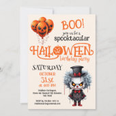 Invitation Fête d'anniversaire du Clown éffrayant (Devant)