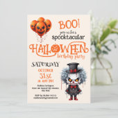 Invitation Fête d'anniversaire du Clown éffrayant (Debout devant)