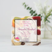 Invitation Fête d'Anniversaire du Dessert (Debout devant)