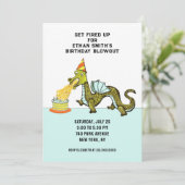 Invitation Fête d'anniversaire du dragon (Debout devant)