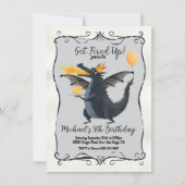 Invitation Fête d'anniversaire du dragon de respiration par l (Devant)