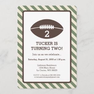 Invitation Fête d'anniversaire du football