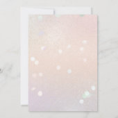 Invitation Fête d'anniversaire du gâteau rose cerise (Dos)