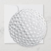 Invitation Fête d'anniversaire du Golf Ball (Dos)