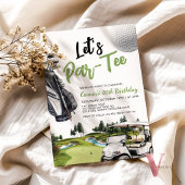 Invitation Fête d'anniversaire du golf Neutral ParkTee