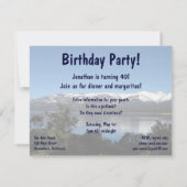 Invitation Fête d'anniversaire du lac Tahoe ! (Dos)