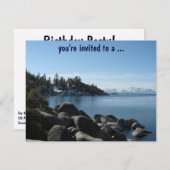 Invitation Fête d'anniversaire du lac Tahoe ! (Devant / Derrière)