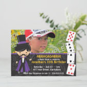 Invitation Fête d'anniversaire du Magic Show (Debout devant)