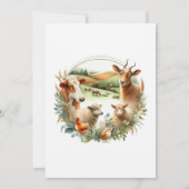 Invitation Fête d'anniversaire du marché des fermiers rustiqu (Dos)