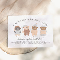Fête d'anniversaire du mignon pyjama Nounours