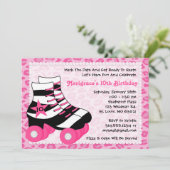 Invitation Fête d'anniversaire du patinage (Debout devant)