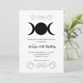 Invitation Fête d'anniversaire du pentacle de la déesse de la (Debout devant)