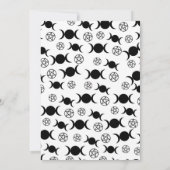 Invitation Fête d'anniversaire du pentacle de la déesse de la (Dos)