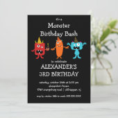 Invitation Fête d'anniversaire du petit monstre de CUB (Debout devant)