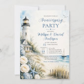 Invitation Fête d'anniversaire du phare côtier (Devant)