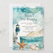 Invitation Fête d'anniversaire du phare nautique (Devant)