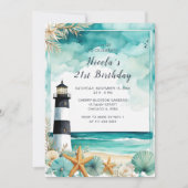 Invitation Fête d'anniversaire du phare nautique (Devant)