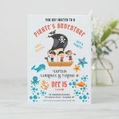 Invitation Fête d'anniversaire du Pirate (Debout devant)