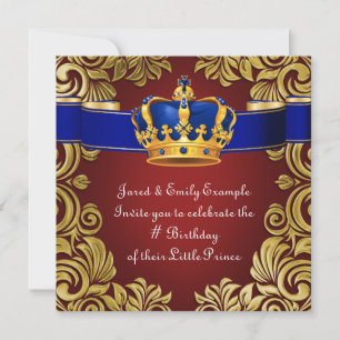 Invitation Fête d'anniversaire du prince héritier royal
