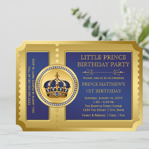 Invitation Fête d'anniversaire du prince royal