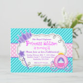 Invitation Fête d'anniversaire du Princess Crown Carrie (Debout devant)