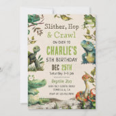 Invitation Fête d'anniversaire du reptile Show (Devant)