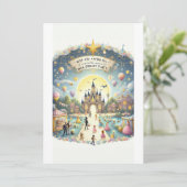 Invitation "Fête d'anniversaire du Royaume magique" (Debout devant)