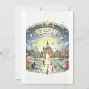 Invitation "Fête d'anniversaire du Royaume magique"