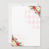 Invitation Fête d'anniversaire du thé de Noël Par-tea (Dos)