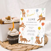 Invitation Fête d'anniversaire du tigre
