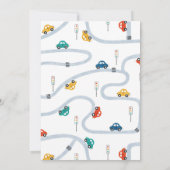 Invitation Fête d'anniversaire du transport urbain moderne (Dos)