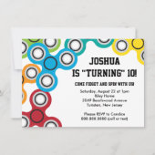 Invitation Fête d'anniversaire du voleur Fidget du garçon (Devant)