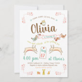 Invitation Fête d'anniversaire du zoo de Papping (Devant)