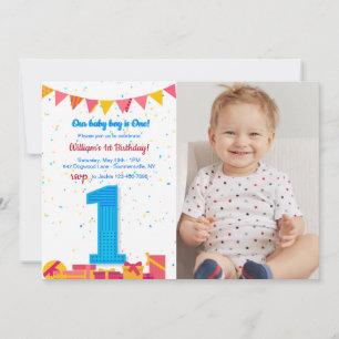 Invitation Fête d'anniversaire d'un an