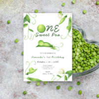 Fête d'anniversaire d'un an pour un petit pois suc