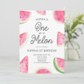 Invitation Fête d'anniversaire d'un an sur le thème d'une pas (Debout devant)