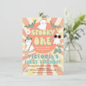 Invitation Fête d'anniversaire d'un Halloween éffrayant (Debout devant)