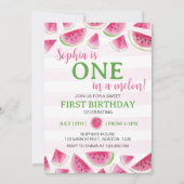 Invitation Fête d'anniversaire d'un melon (Devant)