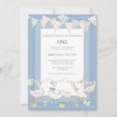 Invitation Fête d'anniversaire d'un petit garçon au thème de (Devant)