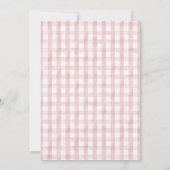 Invitation Fête d'anniversaire d'une fille d'oie bête (Dos)